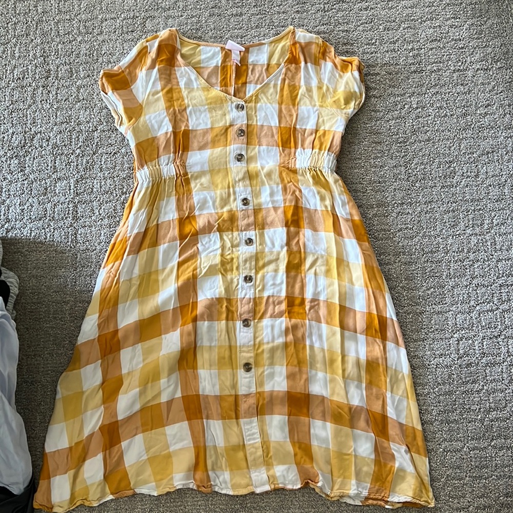 Checked Maternity dress